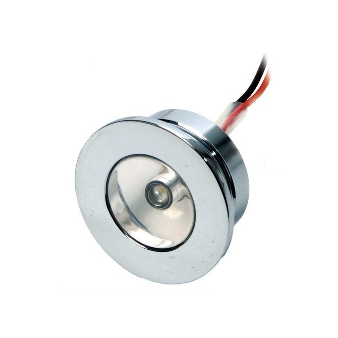 Led luč okrogla modra