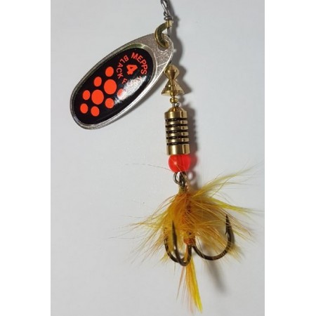 Blestivka Mepps Black Fury Orange Mouche A