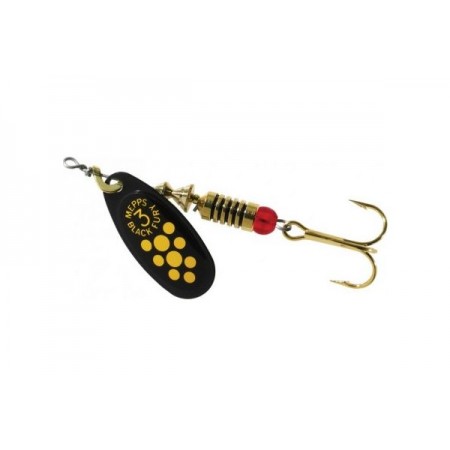 Blestivka Mepps Black Fury Jaune Noir