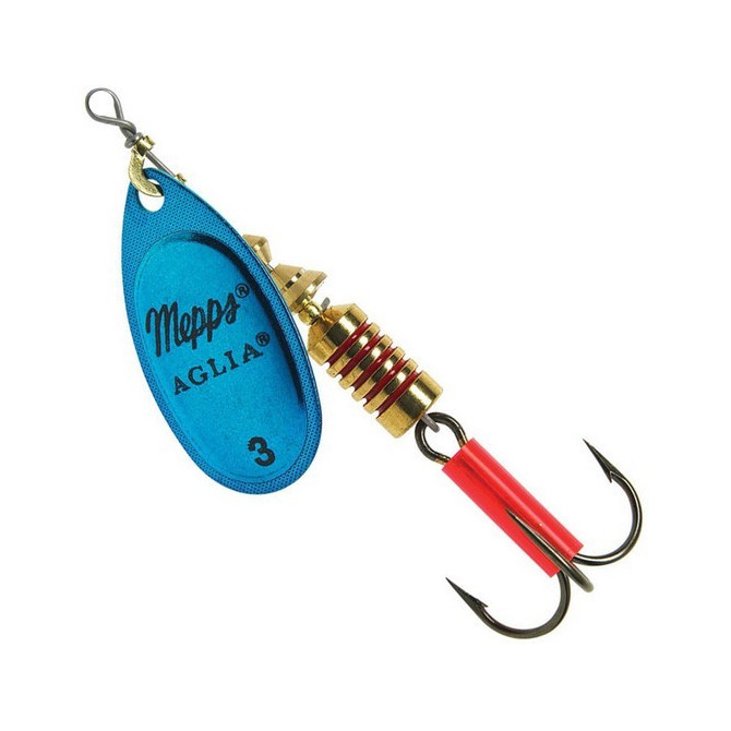 Blestivka Mepps Aglia Platinum Blue/Silver