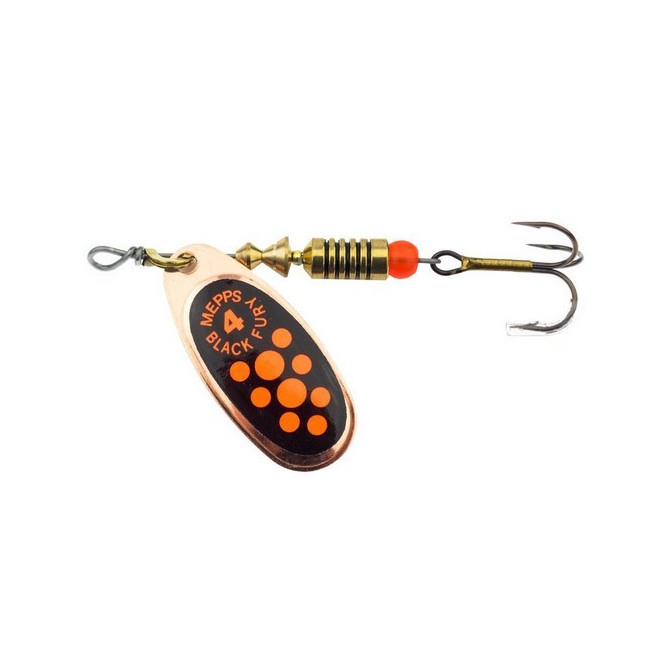 Blestivka Mepps Black Fury Orange Copper