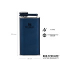 Steklenica STANLEY Easy fill wide mouth 0,23L MAT modra